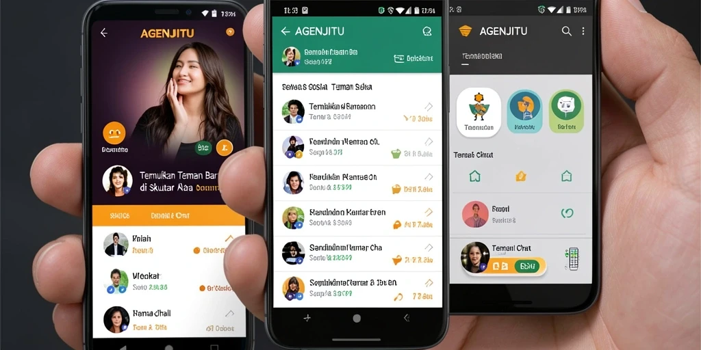 Screenshot AGENJITU menunjukkan tampilan antarmuka pengguna sederhana dan menarik.
