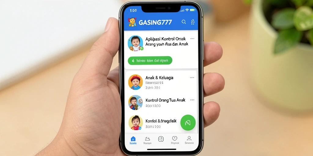Antarmuka GASING777 yang intuitif untuk kontrol orang tua.