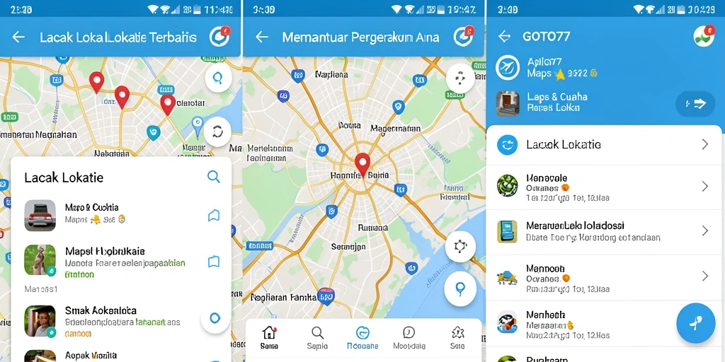 Antarmuka GOTO77 menunjukkan fitur lacak lokasi yang jelas dan informatif.