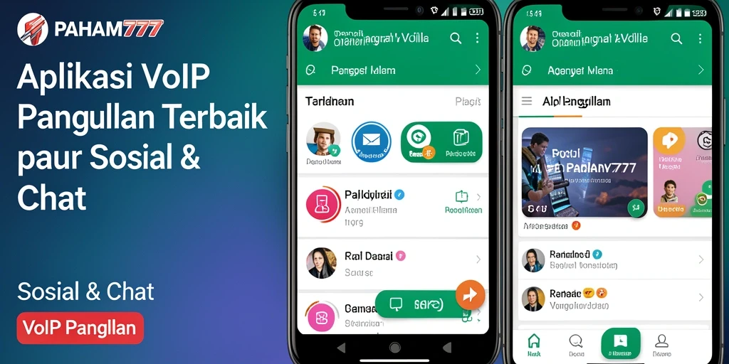 Antarmuka intuitif PAHAM777 untuk panggilan VoIP yang mudah digunakan.