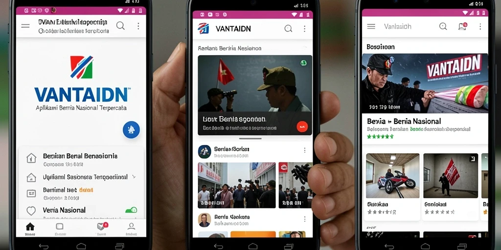 Antarmuka aplikasi VANTAIDN yang modern dan informatif.