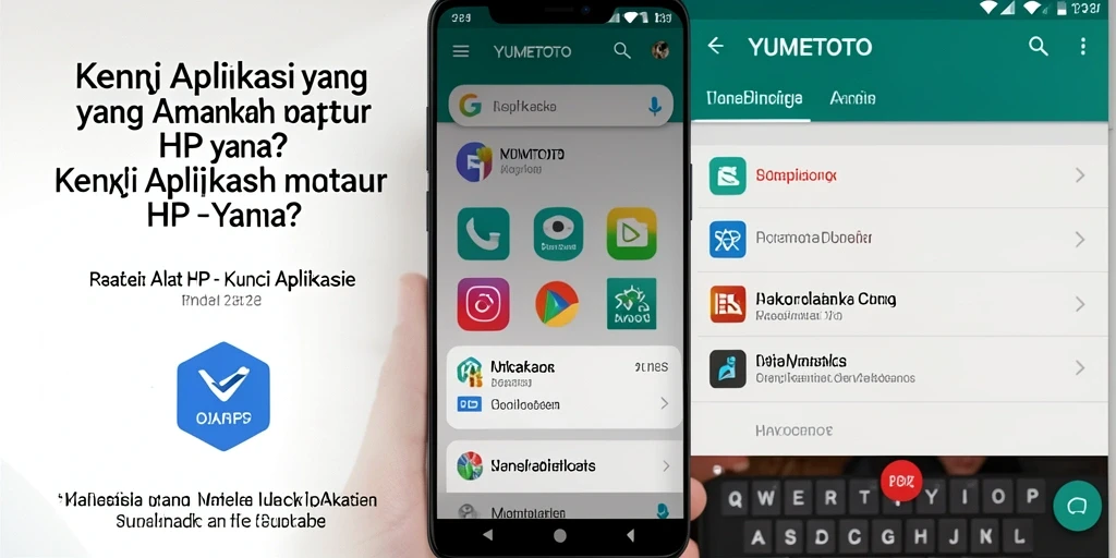 Tampilan antarmuka YUMETOTO yang sederhana dan efektif untuk kunci aplikasi.